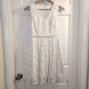 Altar'd State White Lace Mini Dress